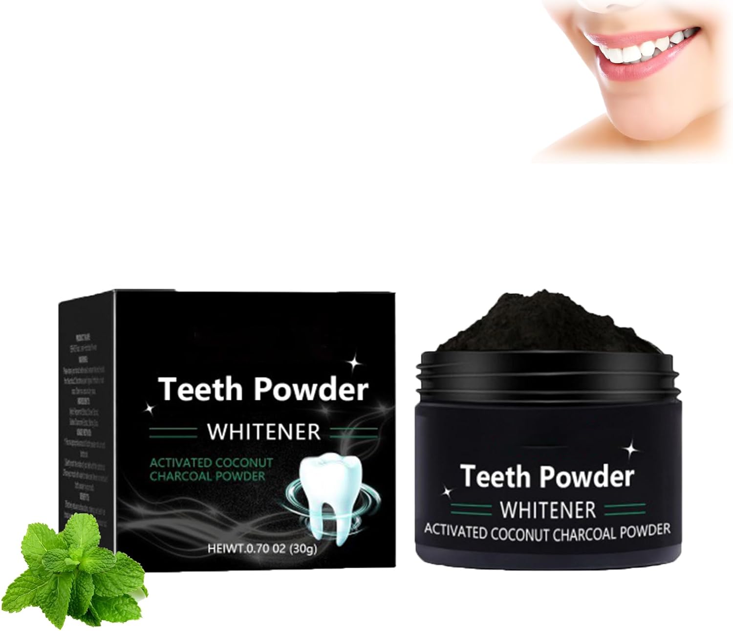 Cleopatra鈥檚 Natural Teeth Whitening Powder, Activated Coconut Charcoal Powder Teeth Whitening,Deep Cleaning Teeth Whitenin(1PCS)